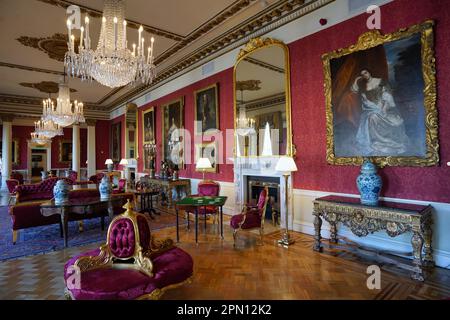 Formeller Salon von Dublin Castle, der für Regierungsempfänge genutzt wird Stockfoto