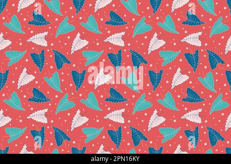 Ethnischer Stil mit farbenfrohem, nahtlosem Muster. Kann bedruckt und als Geschenkpapier, Tapete, Textil, Stoff verwendet werden. Indisches, skandinavisches, Zigeuner-, mexikanisches, ukrainisches Muster. Vektordarstellung Stock Vektor