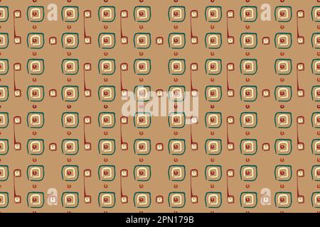 ikat folkloristisches Muster geometrische ethnische Ziergegenstände orientalisches Vektordesign ethnisch-aztekischer Tribal-Stil Nahtloses Hintergrundmuster afrikanisch-indisch-skandinavische mexikanische Tapetenbekleidung Batik. Stock Vektor
