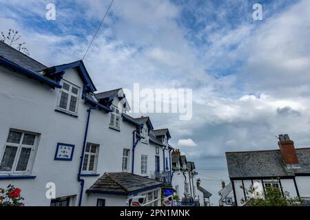 Das Dorf Clovelly am 29. Oktober 2022 in Devon, England. Clovelly ist ein privates Dorf ohne Autozugang. Kredit: SMP News Stockfoto