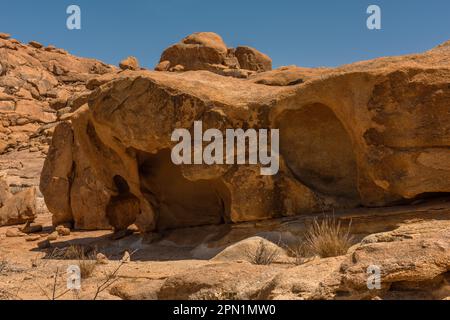 Granitfelsformationen am Spitzkoppe in Namibia Stockfoto