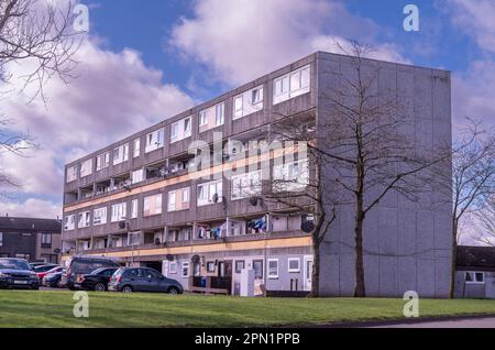 stadthäuser am abbotsford Drive, Glenrothes Stockfoto