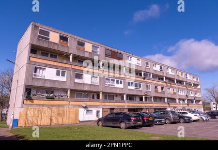 stadthäuser am abbotsford Drive, Glenrothes Stockfoto