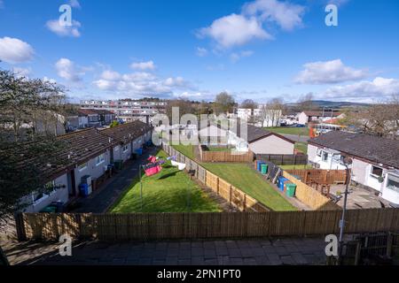 stadthäuser am abbotsford Drive, Glenrothes Stockfoto