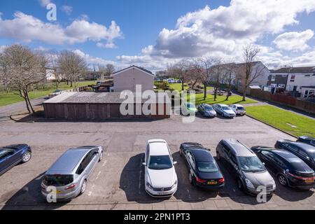 stadthäuser am abbotsford Drive, Glenrothes Stockfoto