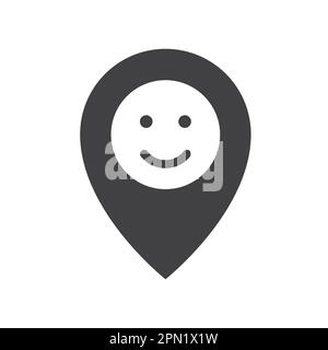 Vektorsymbol für Smiley-Zeiger Stock Vektor