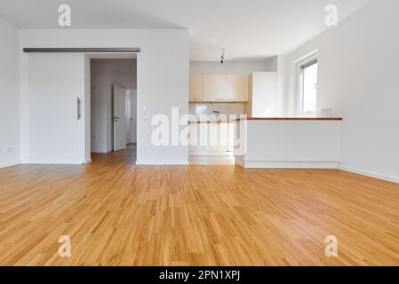 Neu gebaut flach mit Buchenboden Stockfoto