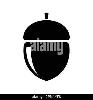 acorn flaches Vektorsymbol Stock Vektor