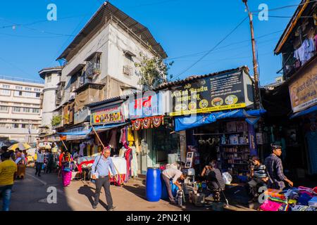 Causeway Market, Colaba, Mumbai, Indien Stockfoto