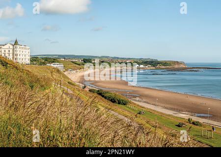 North Beach von Scarborough, North Yorkshire, England Stockfoto