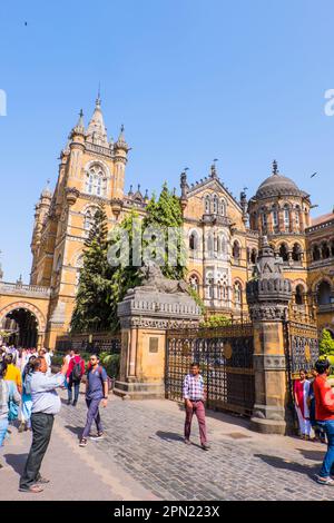 CSMT-Bahnhof, Mumbai, Indien Stockfoto