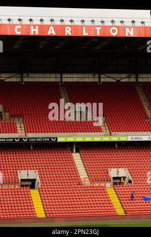 UK. 05. Februar 2023. London, England, 16. April 2023 Stadion vor dem Spiel der Frauenmeisterschaft zwischen Charlton Athletic und Durham im Valley in London, England (PEDRO PORRU/SPP) Guthaben: SPP Sport Press Photo. Alamy Live News Stockfoto