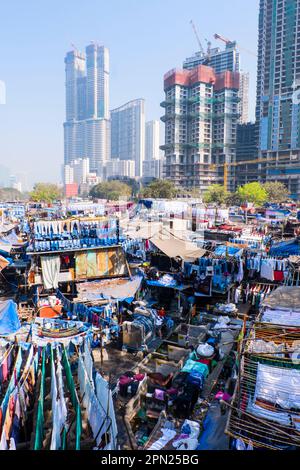 Dhobi Ghat, Lower Parel, Mumbai, Indien Stockfoto