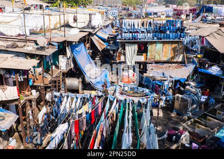 Dhobi Ghat, Lower Parel, Mumbai, Indien Stockfoto