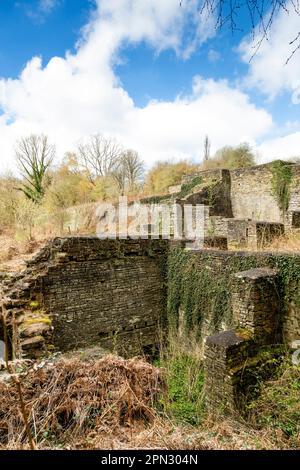 Darkhill Iron Works, die Wiege der indistrischen Stahlherstellung, Forest of Dean, Gloucestershire. UK Stockfoto