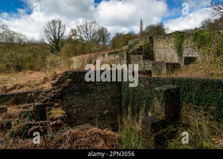 Darkhill Iron Works, die Wiege der indistrischen Stahlherstellung, Forest of Dean, Gloucestershire. UK Stockfoto