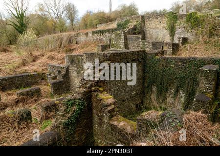 Darkhill Iron Works, die Wiege der indistrischen Stahlherstellung, Forest of Dean, Gloucestershire. UK Stockfoto