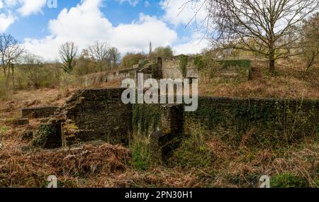 Darkhill Iron Works, die Wiege der indistrischen Stahlherstellung, Forest of Dean, Gloucestershire. UK Stockfoto