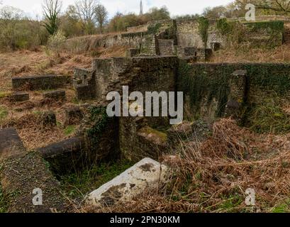 Darkhill Iron Works, die Wiege der indistrischen Stahlherstellung, Forest of Dean, Gloucestershire. UK Stockfoto