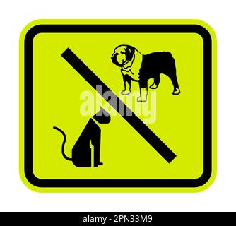 Kein Haustier erlaubt Symbol auf weißem Hintergrund Stock Vektor