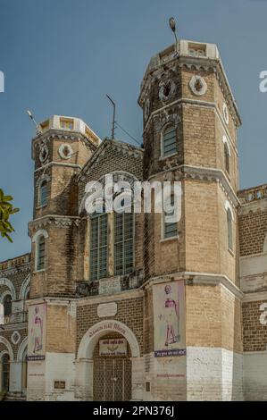 01 07 2009 Mohandas Gandhi Vidyalaya , Mahatma Gandhi High School jetzt Museum an der Alfred High School Rajkot Gujarat Indien asien Stockfoto