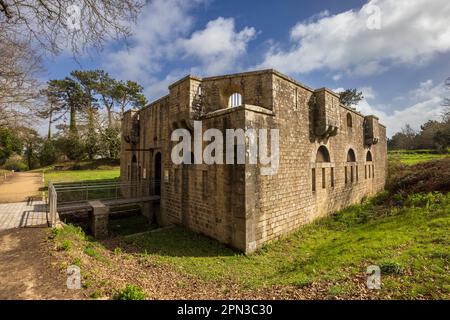 Das Napoleonische Fort in Pointe du Combrit, Sainte Marine, Bretagne, Frankreich Stockfoto