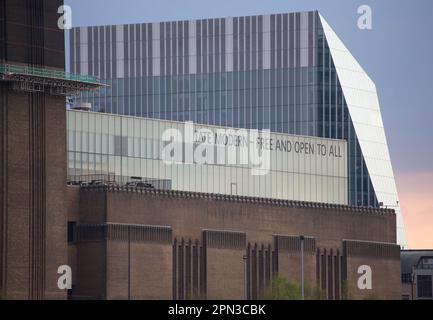 Außenansicht des Tate Modern London Stockfoto