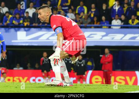 Buenos Aires, 15. April 2023, Mariano Andujar während eines Spiels für die 12. Runde des argentinischen Liga Profesional de Fútbol Binance Cup Stockfoto