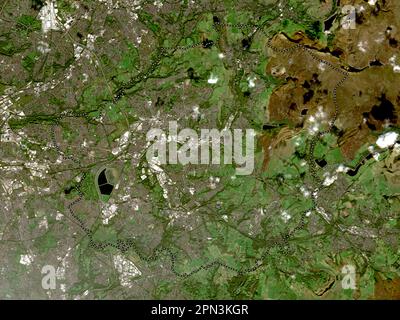 Tameside, metropolitan district of England - Great Britain. Low resolution satellite map Stockfoto