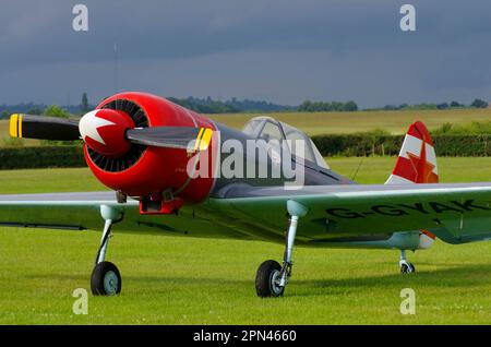 Yakovlev Yak-50, Old Warden, Biggleswade, Bedford, England, Vereinigtes Königreich. Stockfoto