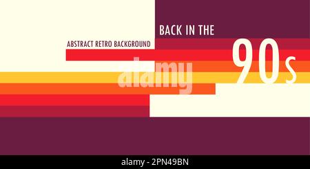 Abstrakter Retro-Hintergrund in den 90er Jahren Stock Vektor