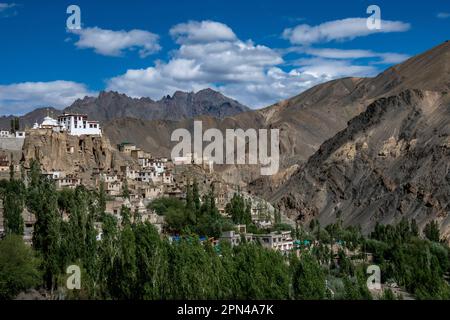 Blick auf das Lamyuru-Kloster, Ladakh, Indien Stockfoto