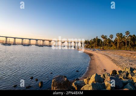 San Diego Sonnenaufgang aus Coronado Stockfoto