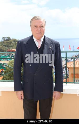 Monaco, Monaco. 15. April 2023. MONACO, Monte Carlo, 15. April 2023; Charles de Bourbon des Deux-Siciles, Prinz Charles von Bourbon zwei Sizilien, Herzog von Castro, nimmt am 1000. April 15 2023 an der Open Master-Veranstaltung Monte Carlo Teil, Bild und Copyright Thierry CARPICO/ATP images (CARPICO Thierry/ATP/SPP). Kredit: SPP Sport Press Photo. Alamy Live News Stockfoto