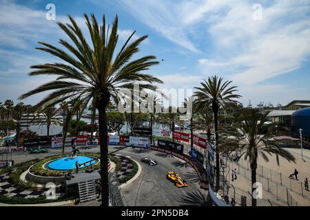 Long Beach, USA. 16. April 2023. 28 GROSJEAN Romain (Fra), Andretti Autosport, Dallara IR18 Honda, Action während des Acura Grand Prix von Long Beach 2023, 3. Runde der 2023 NTT IndyCar-Serie, vom 14. Bis 16. April 2023 auf den Straßen von Long Beach, in Long Beach, Kalifornien, Vereinigte Staaten von Amerika - Photo Florent Gooden/DPPI Credit: DPPI Media/Alamy Live News Stockfoto