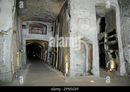 Catacombe di San Gennaro, Katakomben, Neapel, Kampanien, Italien Stockfoto