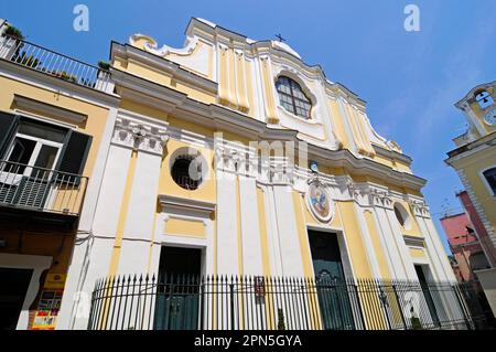 Santa Maria della Scala, Kirche, Ischia Ponte, Insel Ischia, Golf von Neapel, Kampanien, Italien Stockfoto