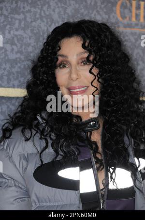 Los Angeles, Kalifornien. 16. April 2023. Cher bei Ankunft für CHEVALIER Special Screening, El Capitan Theatre, Los Angeles, CA, 16. April 2023. Kredit: Elizabeth Goodenough/Everett Collection/Alamy Live News Stockfoto