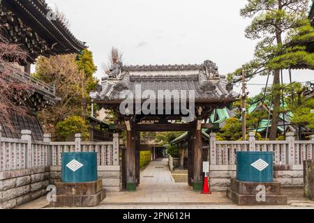 Tokio, Japan - 21. März 2023: Shibamata Taishakuten Tempel in Tokio, Japan Stockfoto