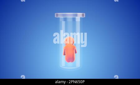 Reagenzglas Baby-vitro-Fertilisation Stockfoto