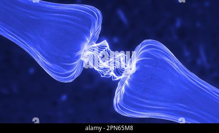 Neuronal und Synapse Activity Medical Stockfoto