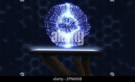 Abstraktes Technologie-Big-Data-Konzept