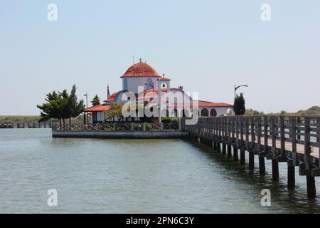 Nikolaikloster in Porto Lagos, Evros Thraki Griechenland Stockfoto