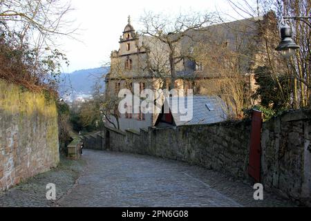 Sammlung der religiösen Studien der Universität Philipps, ehemaliges Landgrave's New Chancellery, Marburg, Deutschland Stockfoto