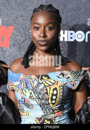 Los Angeles, Kalifornien, USA 16. April 2023 Schauspielerin Kirby Howell-Baptiste nimmt am 16. April 2023 in Los Angeles, Kalifornien, USA, an der Premiere der HBO Original Comedy Series Barry Season 4 auf dem Hollywood Forever Cemetery Teil. Foto: Barry King/Alamy Live News Stockfoto