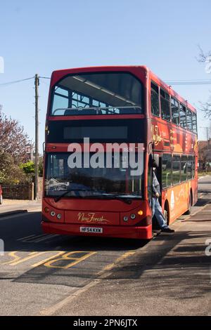 Morebus-Busse in Kinson, Bournemouth 2023 Stockfoto