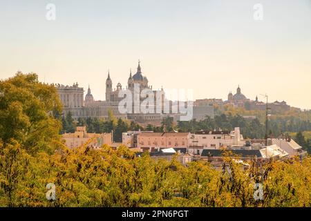 Aussichtspunkt am La Montaña Park in Madrid, spanien Stockfoto