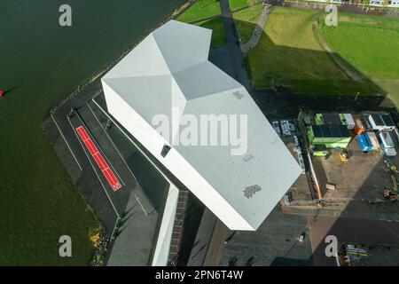 Augenfilmmuseum in Amsterdam die Niederlande von oben Stockfoto