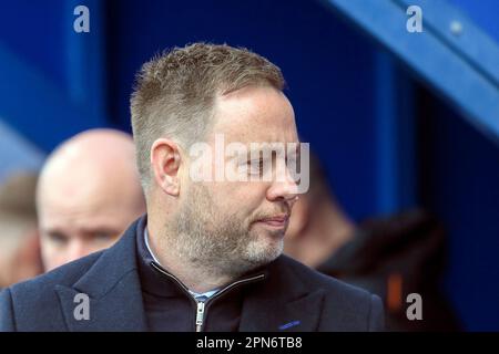 Michael Beale, Manager von Rangers, schottisches Team in der Premier Division, fotografiert in Ibrox Park, Glasgow, Schottland, Großbritannien Stockfoto