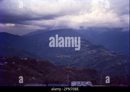 Gangtok ist die Hauptstadt des bergigen nordindischen Bundesstaates Sikkim. Stockfoto